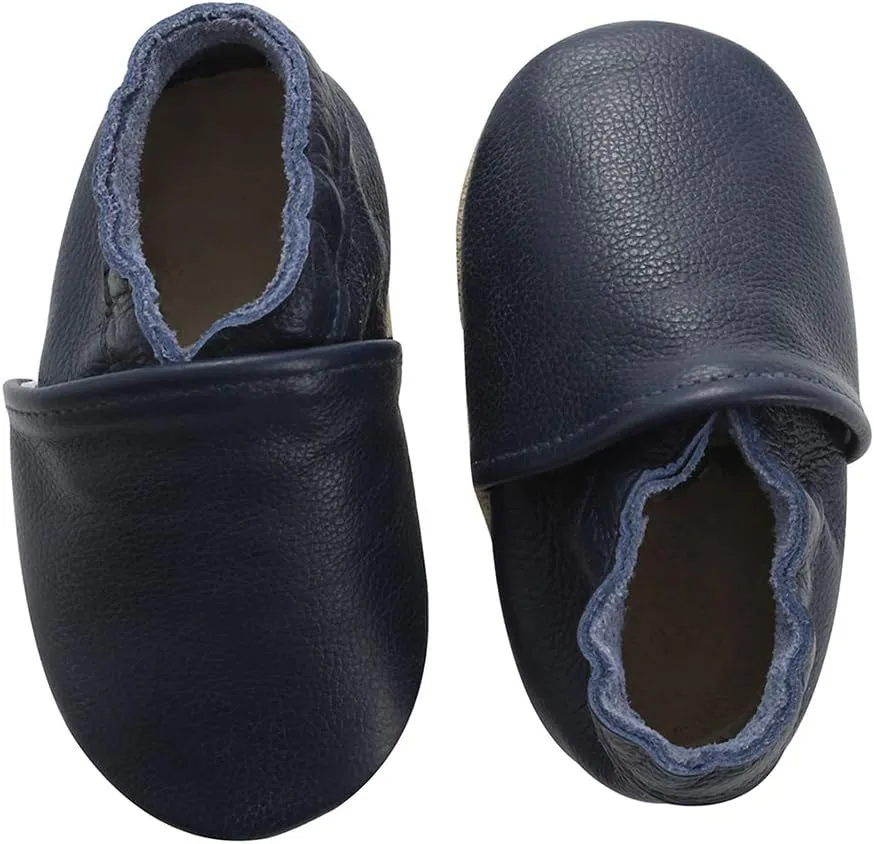 Baby Moccasins Soft Leather Toddler First Walker Shoes