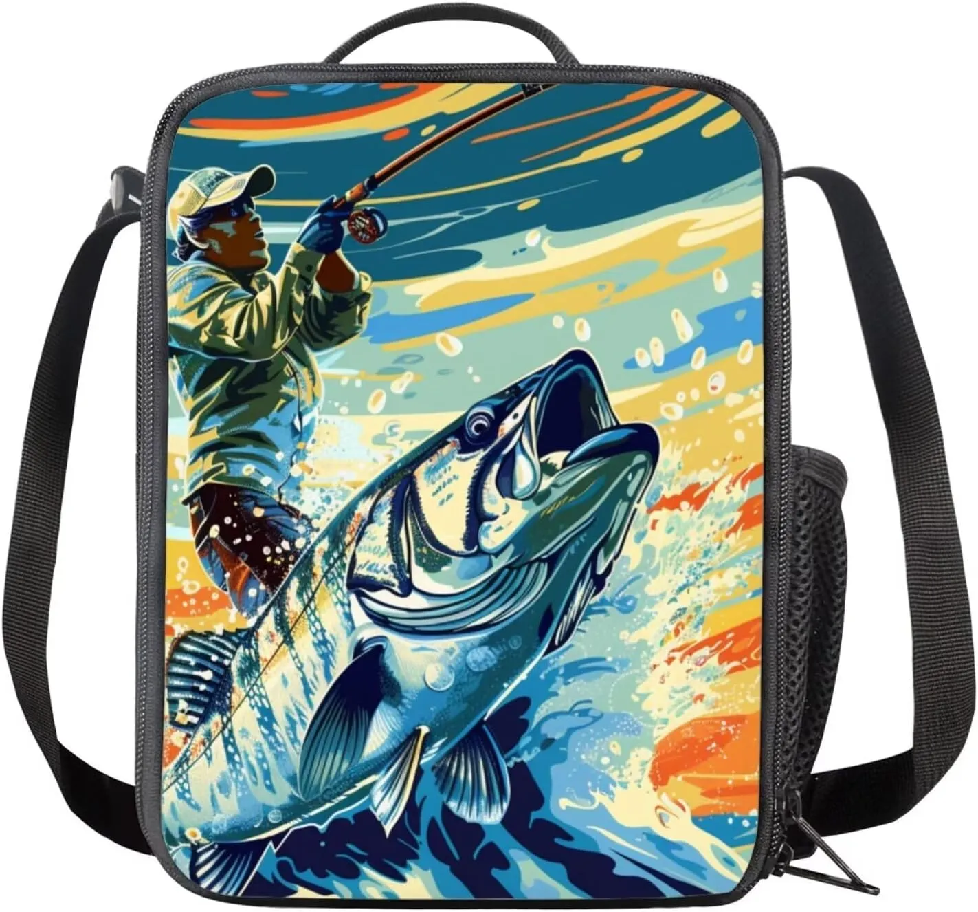 Backpack Lunchbox Combo for Boys Large Capacity Waterproof Lunch Box for Boy Tote Bag and Mini Pencil Case for Office Work Travel Business Outdoor