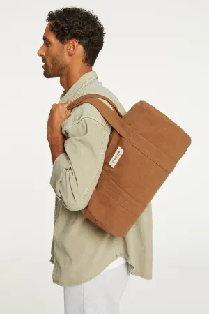 Ballu the small duffel bag - Recycled cotton Tobacco