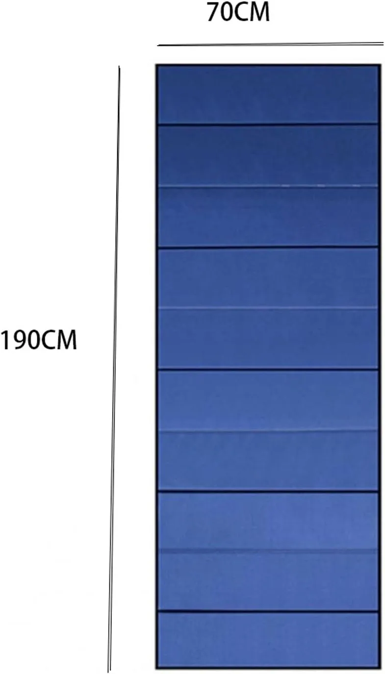 Beach Blankets Outdoor Ultralight Inflatable Mattress Camping or Hiking Pillow Moisture-Proof Foldable Anti Slip Thickness Folding Sleep Mats(Sky Blue)