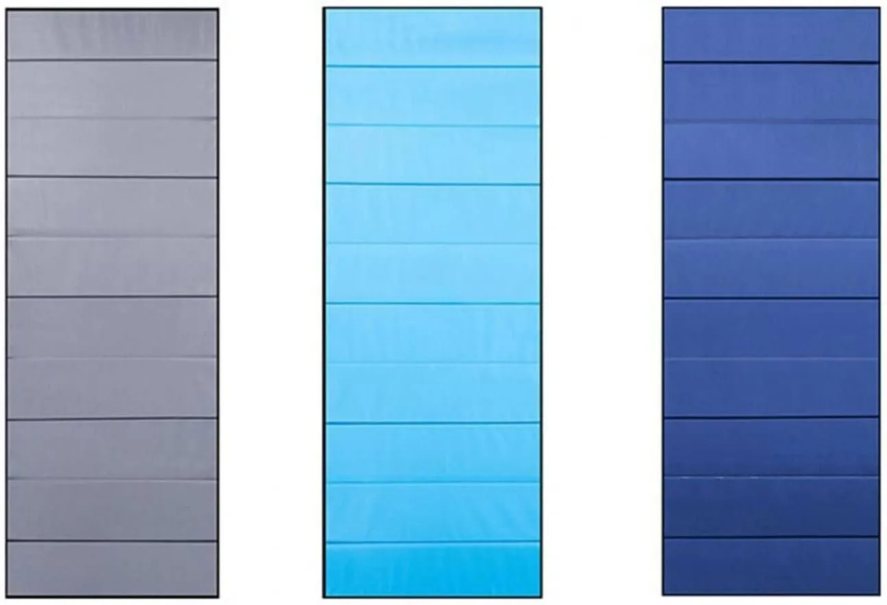 Beach Blankets Outdoor Ultralight Inflatable Mattress Camping or Hiking Pillow Moisture-Proof Foldable Anti Slip Thickness Folding Sleep Mats(Sky Blue)