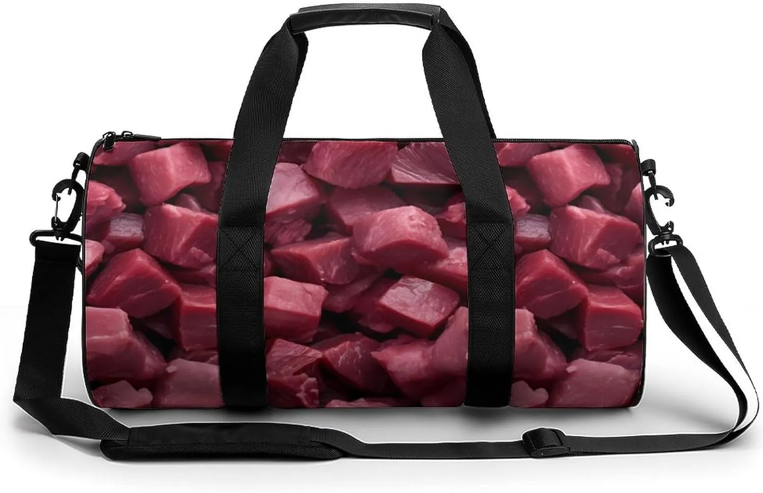 Beef Cubes Novelty Large Duffel Bag Lightweight Gym Bag Travel Tote Bags