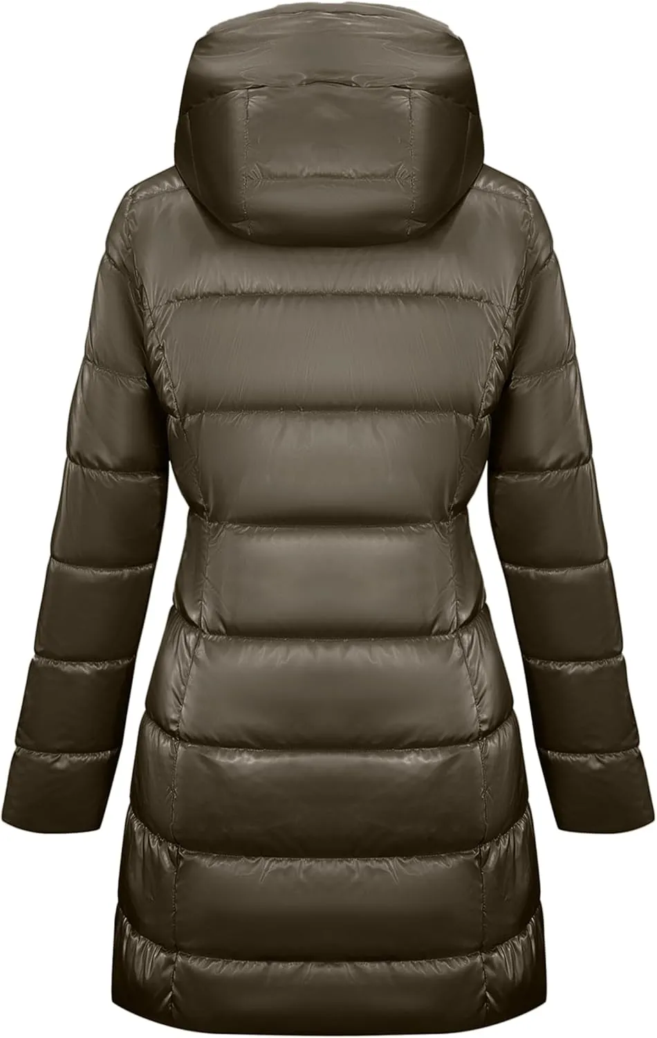 Bellivera Womens Lightweight Puffer Jacket, Winter Coats for Women Warm Quilted Bubble Padded Hood Coat with Faux Fur Collar
