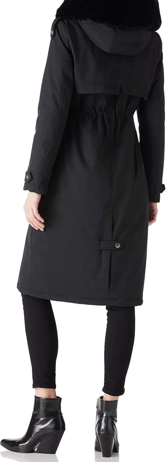 Bellivera Women's Puffer Jacket Lightweight Quilted Hooded Long Down Alternative Coat with Belt
