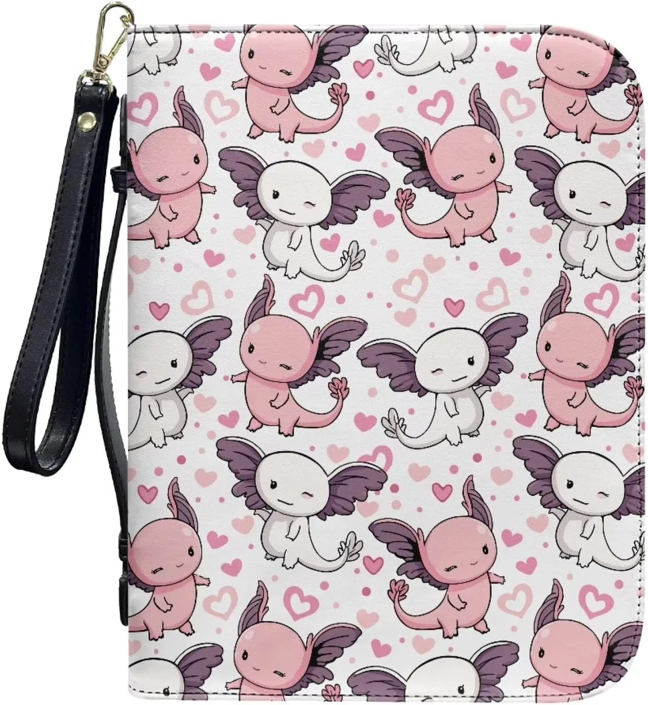 Bible Cover Case for Women Print Pattern Bible Cover Bag with Handle and Ribbon Fit for Standard & Large Size