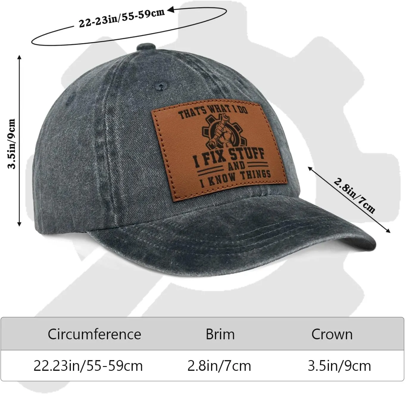 Birthday Gift for Old Men,Mens Birthday Gift Ideas for Him Husband,Dad Birthday Fathers Day I fix Stuff Hat