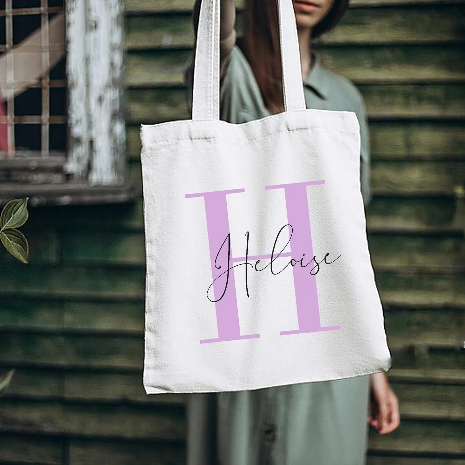 BJZLWJ Personalized Canvas Bags for Women, Custom Present Bag w/Name Text, Suitable for Wedding, Birthday, Beach, Holiday