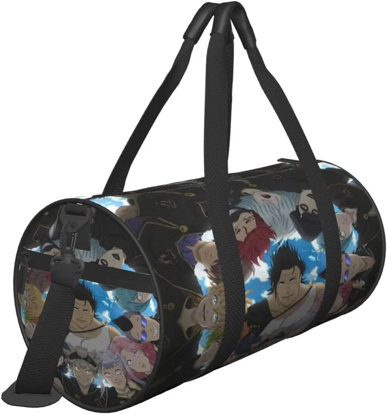 Bl-ack Clover Travel Bag for Men Women Duffel Roundlarge Capacity Sport Gym Bag