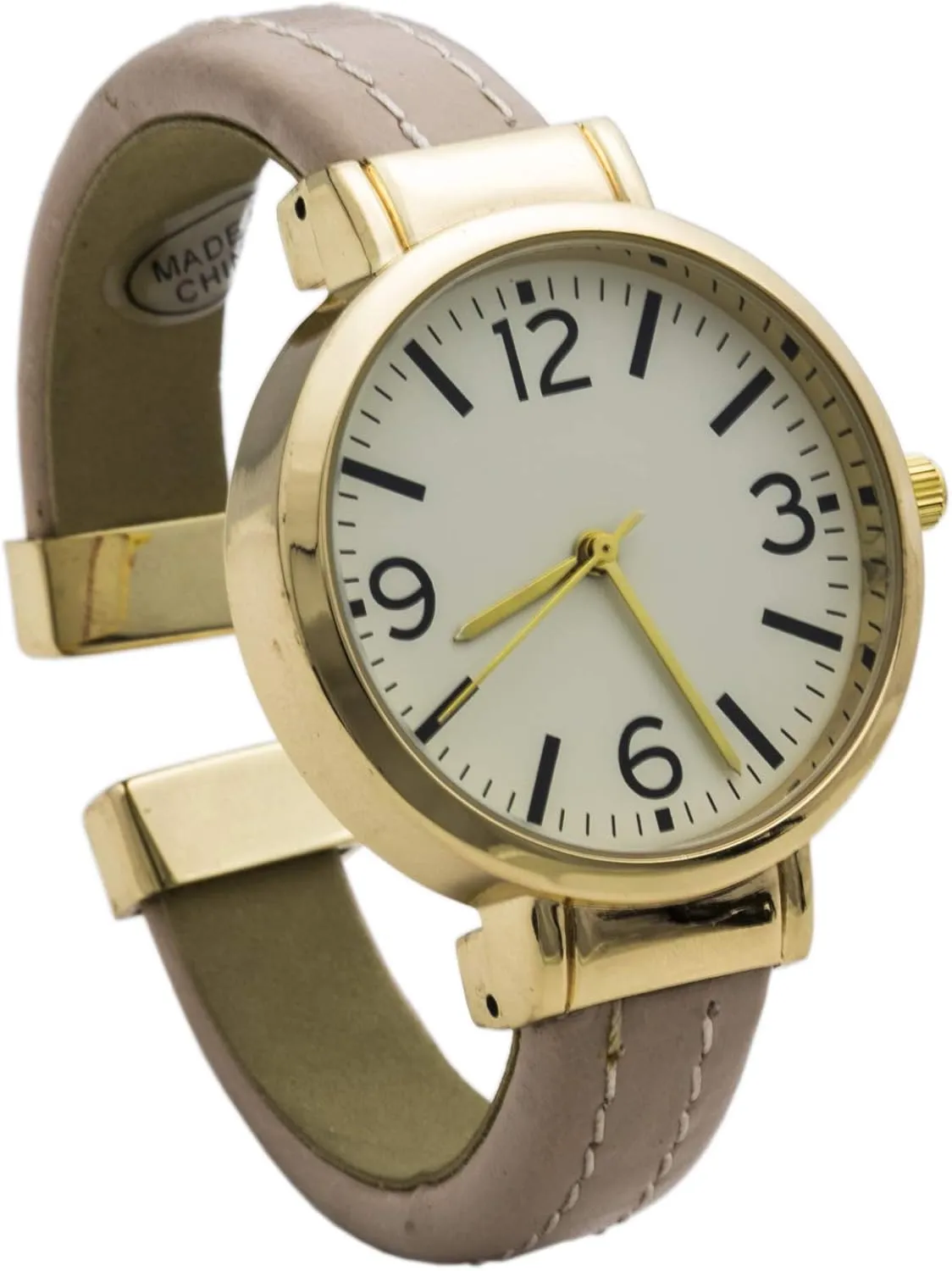 Blekon Collections Quartz Women's 34mm Case Double Leather Bangle Watch