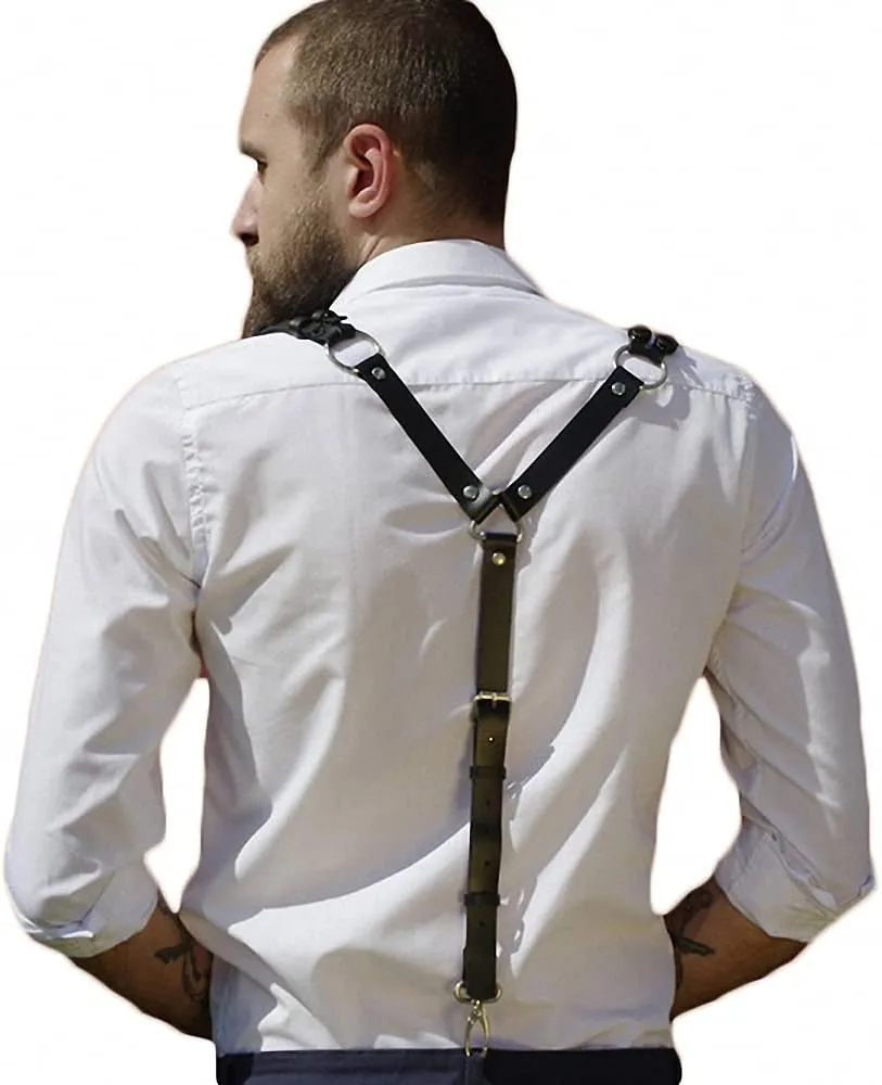 Bondage Harness Man Sword Belt Gothic Chest Lingerie Leather Vest Body Strap