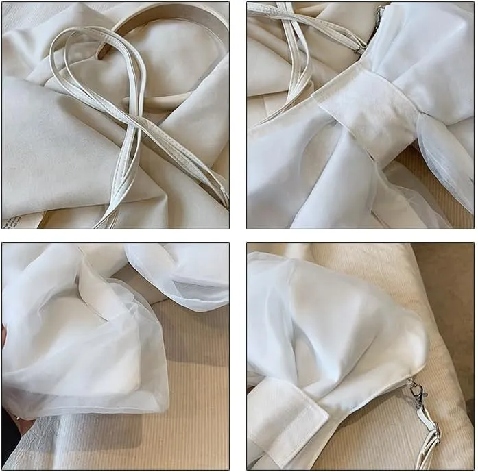Bow Shoulder Bag for Women Cute Bow Purse Bowknot Handbag Crossbody Bag Aesthetic Y2k Accessories