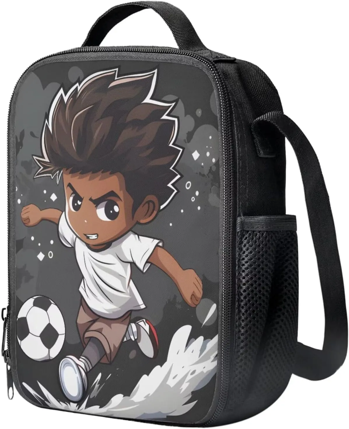 Boys Print Kids Travel Backpack Toddler Fashion Double Bookbag with Lunch Box for Teens Boys Waterproof Keep Warm Lunch Box and Pencil Case for School Travel Climbing