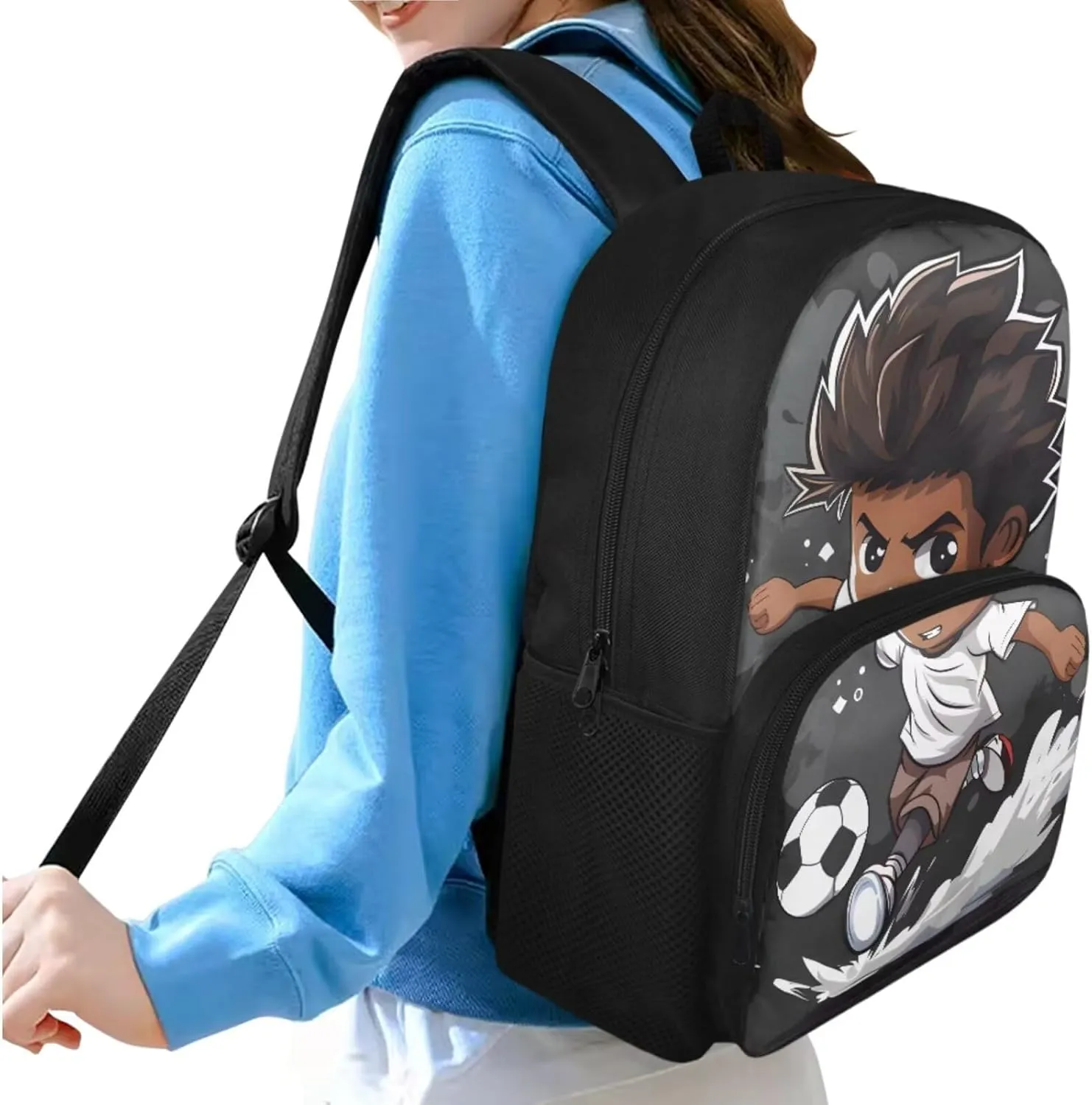 Boys Print Kids Travel Backpack Toddler Fashion Double Bookbag with Lunch Box for Teens Boys Waterproof Keep Warm Lunch Box and Pencil Case for School Travel Climbing