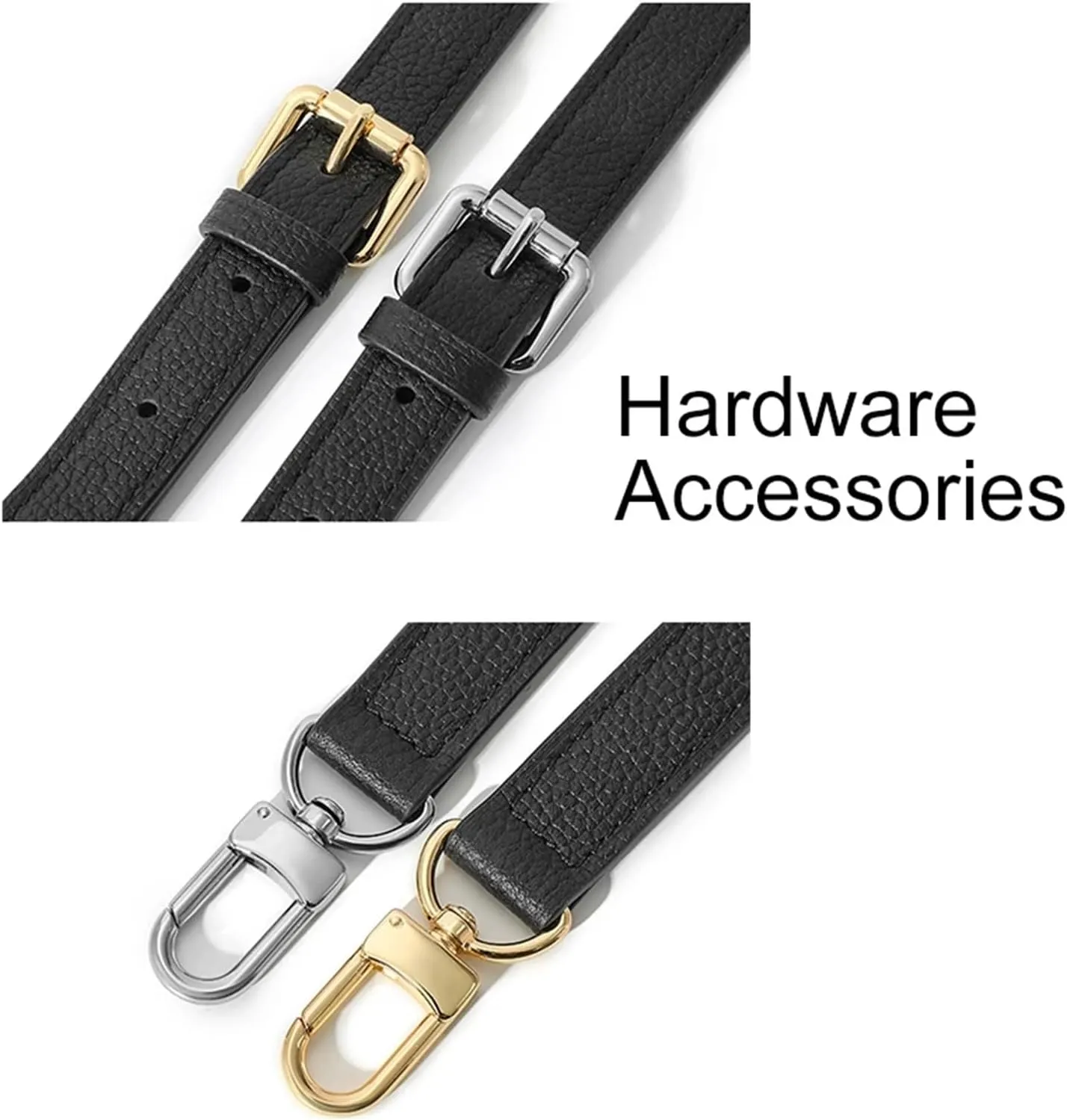 Bucket Bag Cowhide Shoulder Strap Genuine Leather Handle Shoulder Crossbody For Women DIY Bag Accessories For Mini Pouch