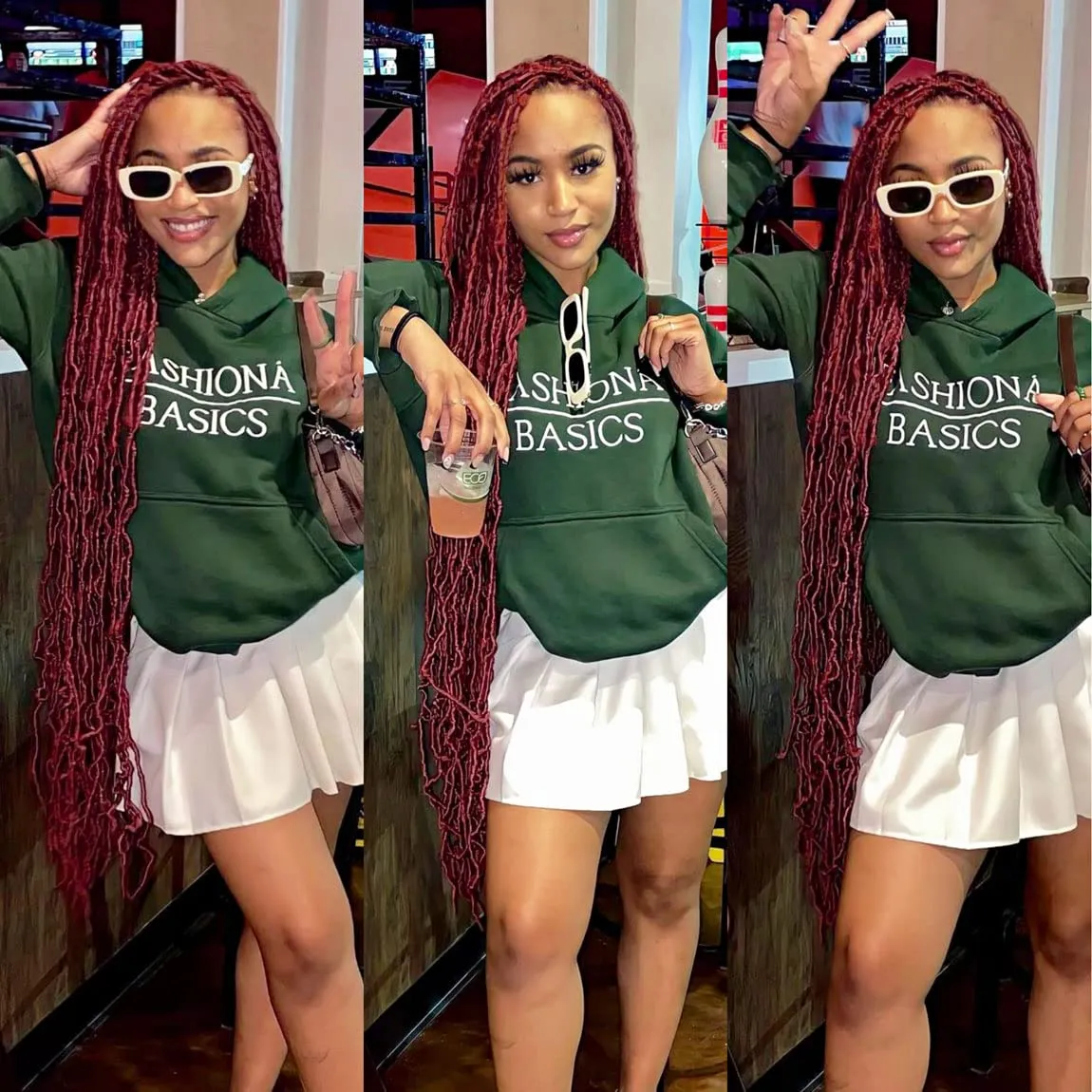 Burgundy Soft Locs 36 Inch 7 Packs Faux Locs Red Color Crochet Locs Hair Whole Strand No Extended Pre-looped Long Locs Synthetic Crochet Braids Hair Extensions For Black Women (36inch, 7packs, bug)