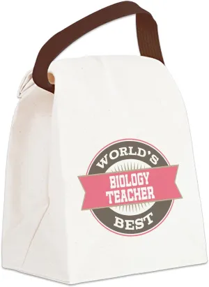 CafePress Biology Teacher Gift Canvas Lunch Bag with Strap Handle