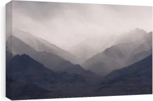 CafePress Canvas Wall Art Misty Ladakh Mountains Ready to Hang for Living Room, Bedroom or Office