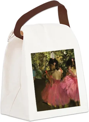 CafePress Dancers In Pink By Edgar Degas Canvas Lunch Bag with Strap Handle