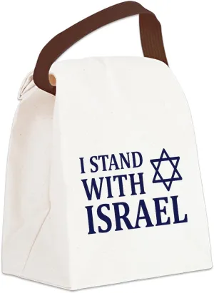 CafePress I Stand With Israel Canvas Lunch Bag with Strap Handle
