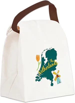 CafePress The Netherlands Canvas Lunch Bag with Strap Handle