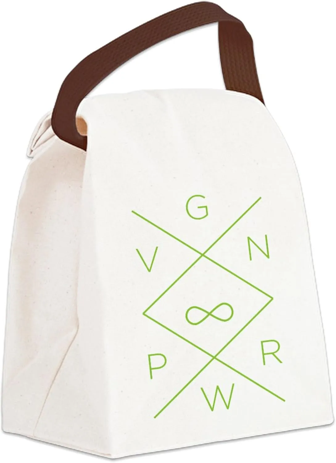 CafePress Veganismus Vegan Diet Vegetarian Canvas Lunch Bag with Strap Handle