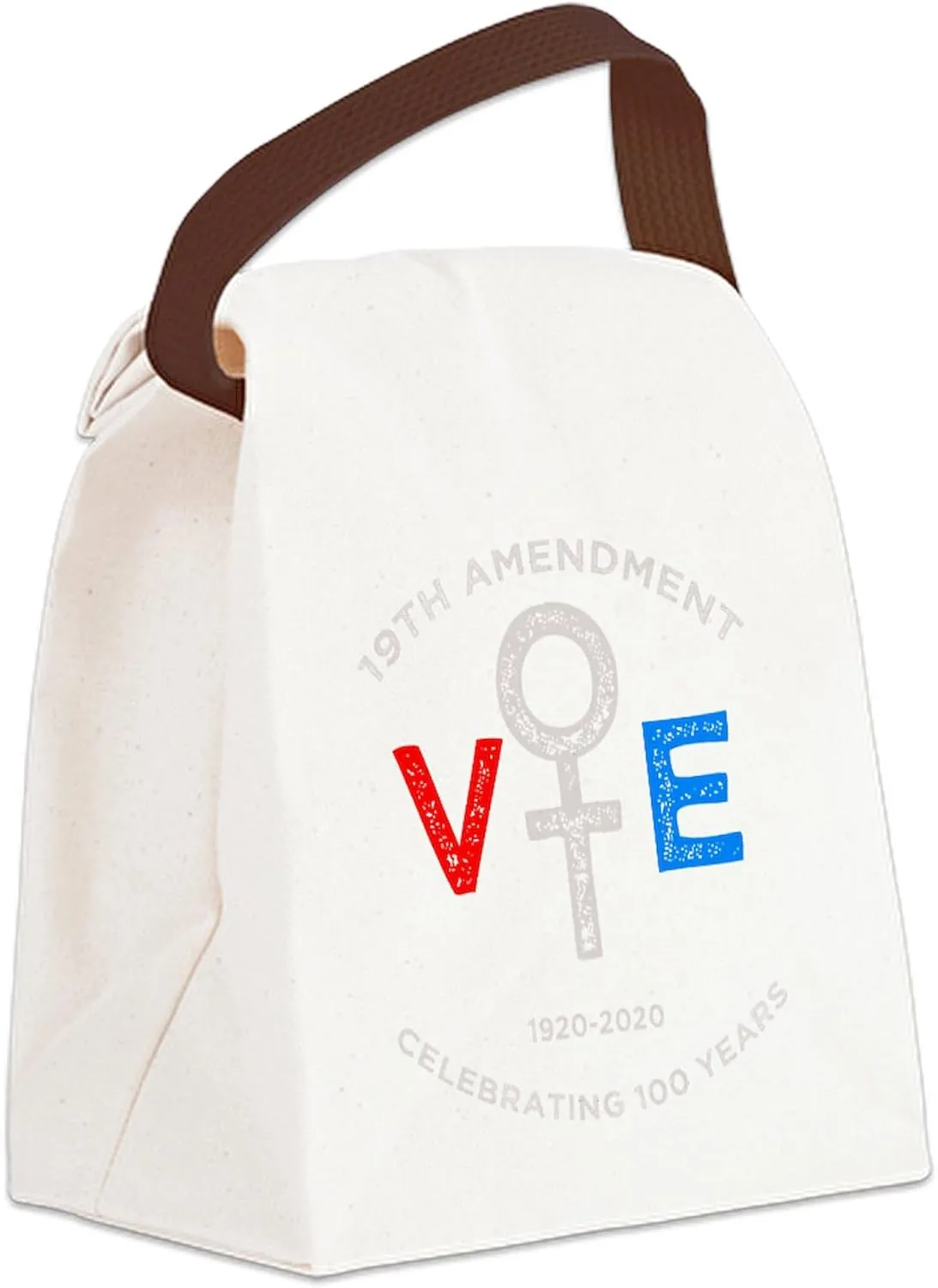 CafePress Vote Canvas Lunch Bag with Strap Handle