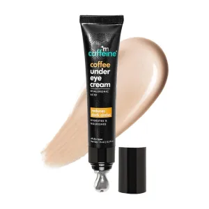 Ca.ffeeine Under Eye Cream Gel | Reduces Dark Circles, Puffiness & Fine Lines | Cooling Massage Applicator | Vitamin E | For Women & Men | 15g