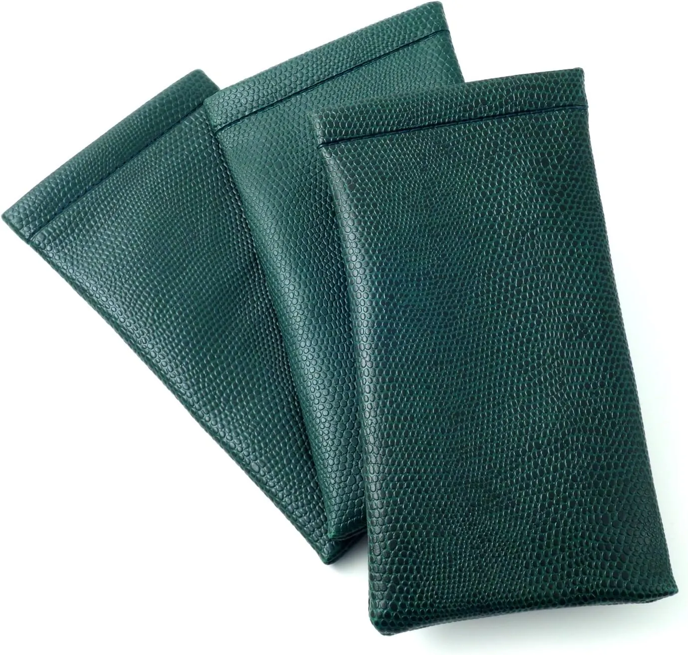 Calabria Soft Squeeze Spring Top Eyeglass Case Snakeskin PU Leather Men Women Glasses Pouch Snap Closure Sunglass Bag Sleeve