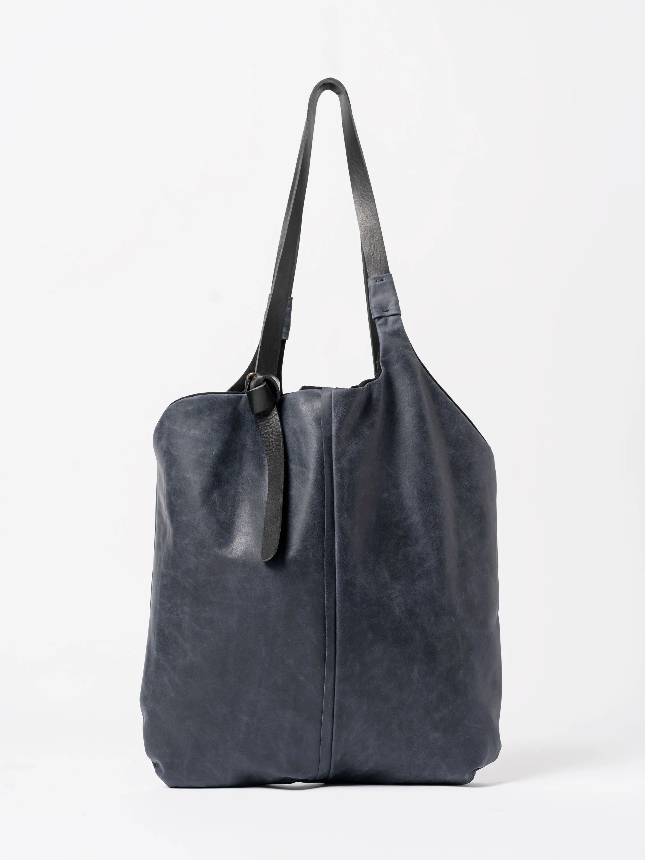 Calfskin and Cotton Shopper