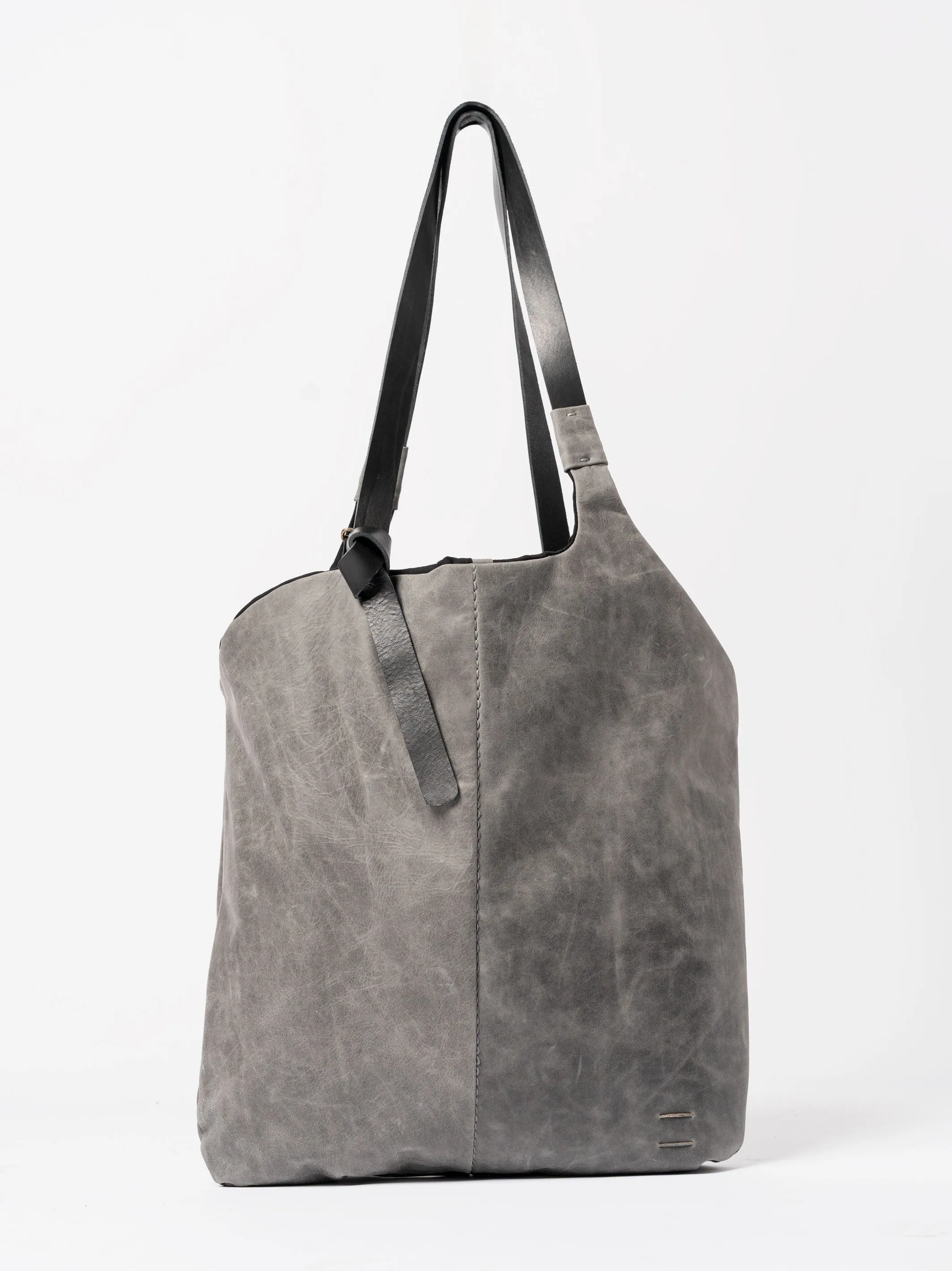 Calfskin and Cotton Shopper