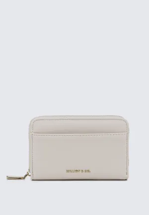 Candy Delight Zip Around Small Wallet  (Beige)