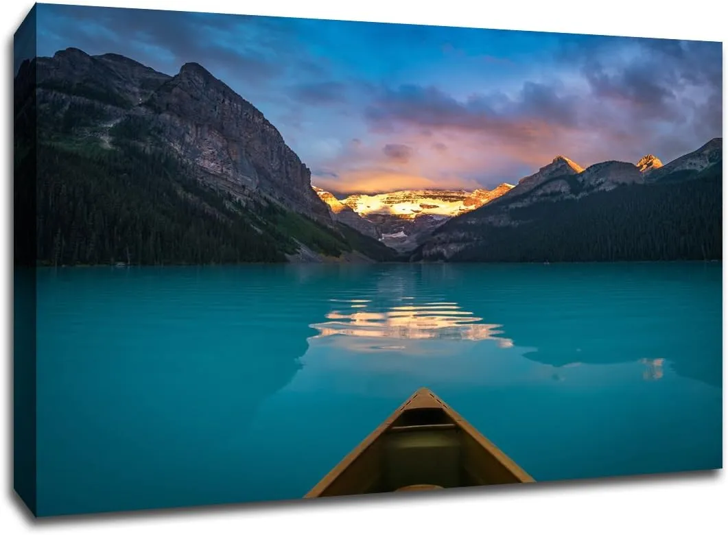 Canoe Lake - Water Landscapes - 36x27 Gallery Wrapped Canvas Wall Art