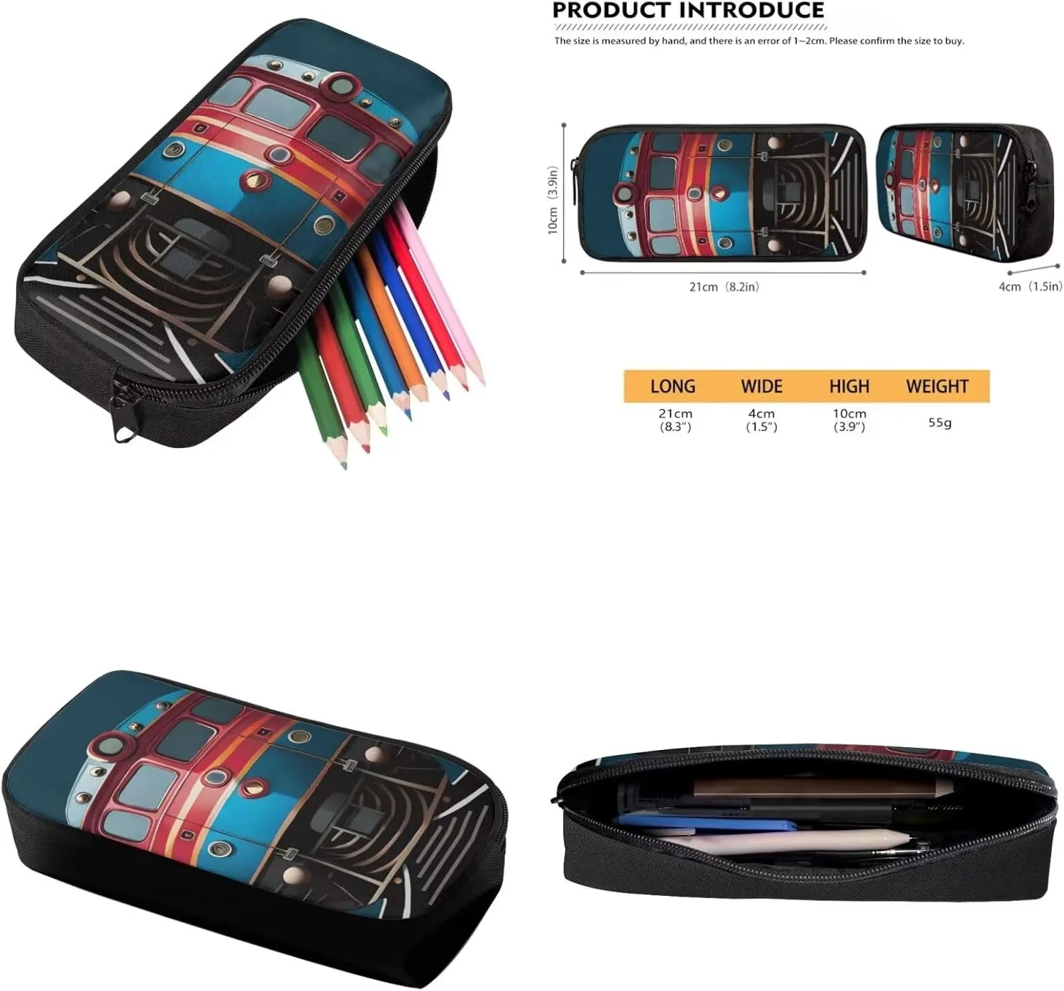 Car Print 3Pc Backpack Set for Boys Multi-Functional Adjustable Straps Crossbody School Bag Grease Proofing Recycle Food Bag for Travel Work Office Climbing School