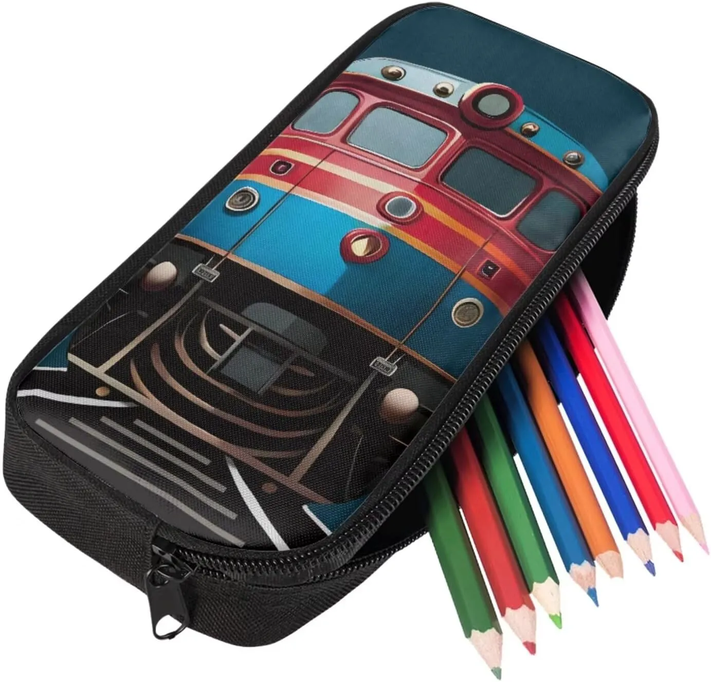 Car Print 3Pc Backpack Set for Boys Multi-Functional Adjustable Straps Crossbody School Bag Grease Proofing Recycle Food Bag for Travel Work Office Climbing School