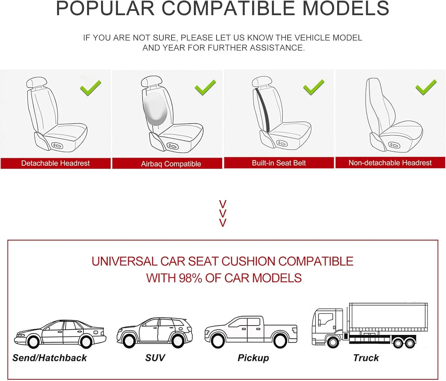 Car Seat Cover for Luxury & Comfort - PU Leather, Anti-Slip, Full Wrap Protection with Storage Pocket for Bottom Cushion - Universal Fit for 95% of Vehicles (Dull-red,2 Piece)
