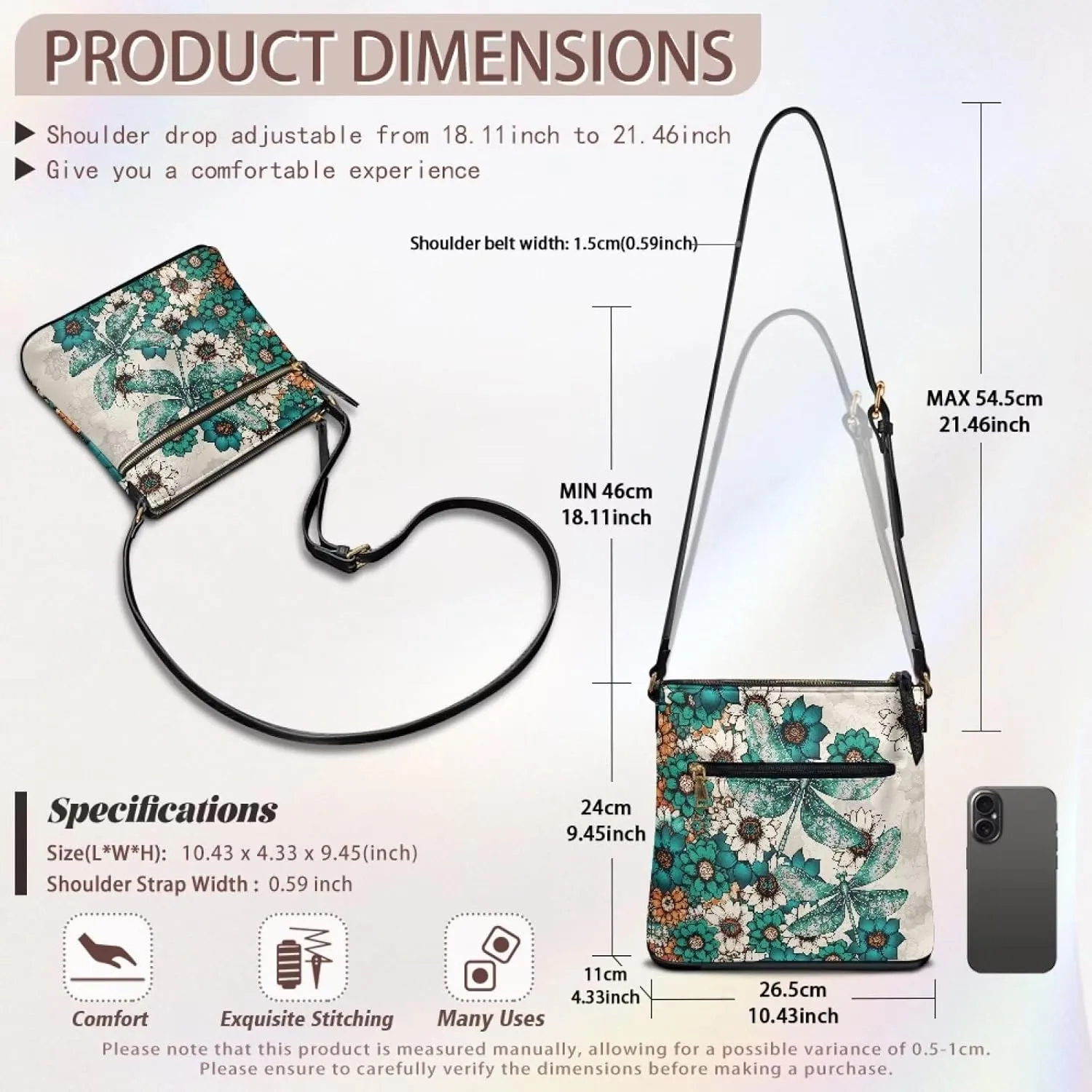 Casual Crossbody Bags for Women Leather Shoulder Bag Hobo Purses for Women Christmas Handbags