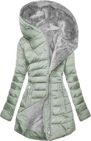 Ceboyel Womens Puffer Down Jacket 2024 Warm Winter Coats Jackets Hooded Thicken Parkas Plus Size Trendy Clothing With Hood
