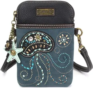 Chala Dazzled Jellyfish Cellphone Crossbody Handbag