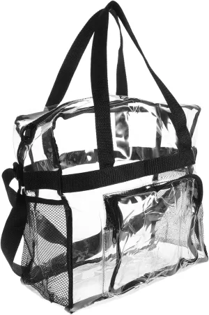 Chic Large Size Shoulder Bag Crossbody Tote Fashion Jelly Bag Schoolbag One Shoulder Trendy Pouch See-through Design