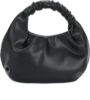 Chic Top Handle Bag for Women Small Ruched Hobo Handbag Soft Faux Leather Tote Bags Purse
