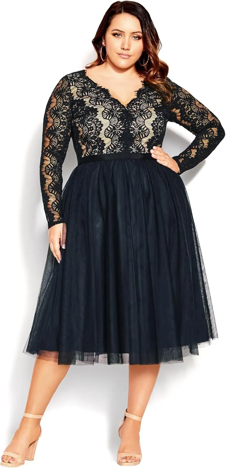 City Chic Women's Dress-Rare Beauty