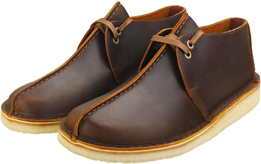 Clarks Originals Mens Desert Trek Leather Shoes