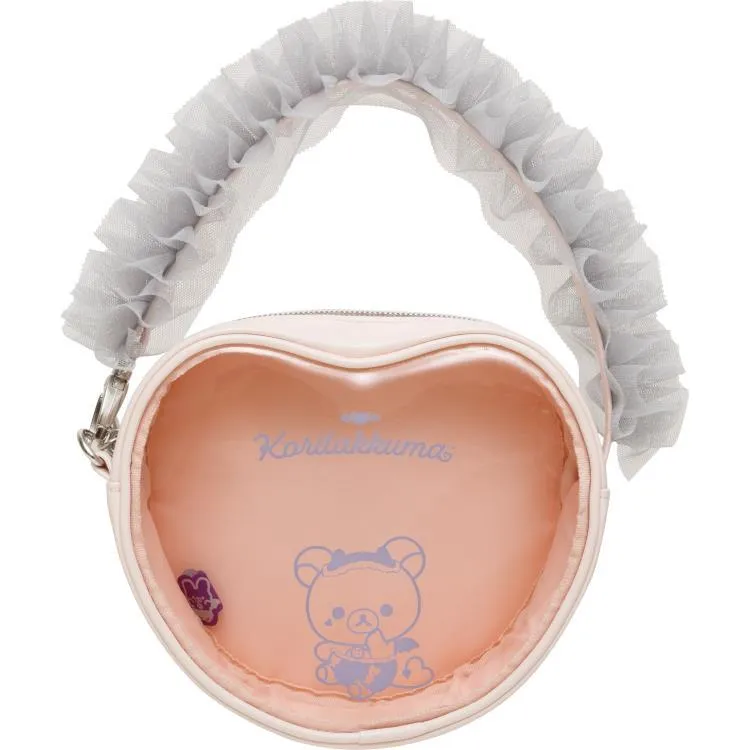 [Clearance]#[Rilakkuma] -Korilakkuma Little Devil Feeling - Heart Clear Pouch San-X Official Japan 2025