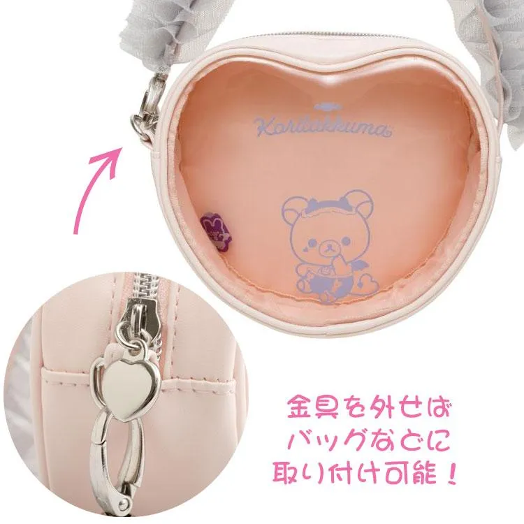 [Clearance]#[Rilakkuma] -Korilakkuma Little Devil Feeling - Heart Clear Pouch San-X Official Japan 2025