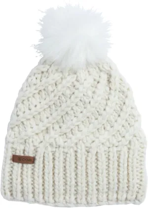 Coal Maizy Soft Knit Cuff Fur Pom Women's Beanie Hat