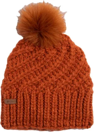 Coal Maizy Soft Knit Cuff Fur Pom Women's Beanie Hat
