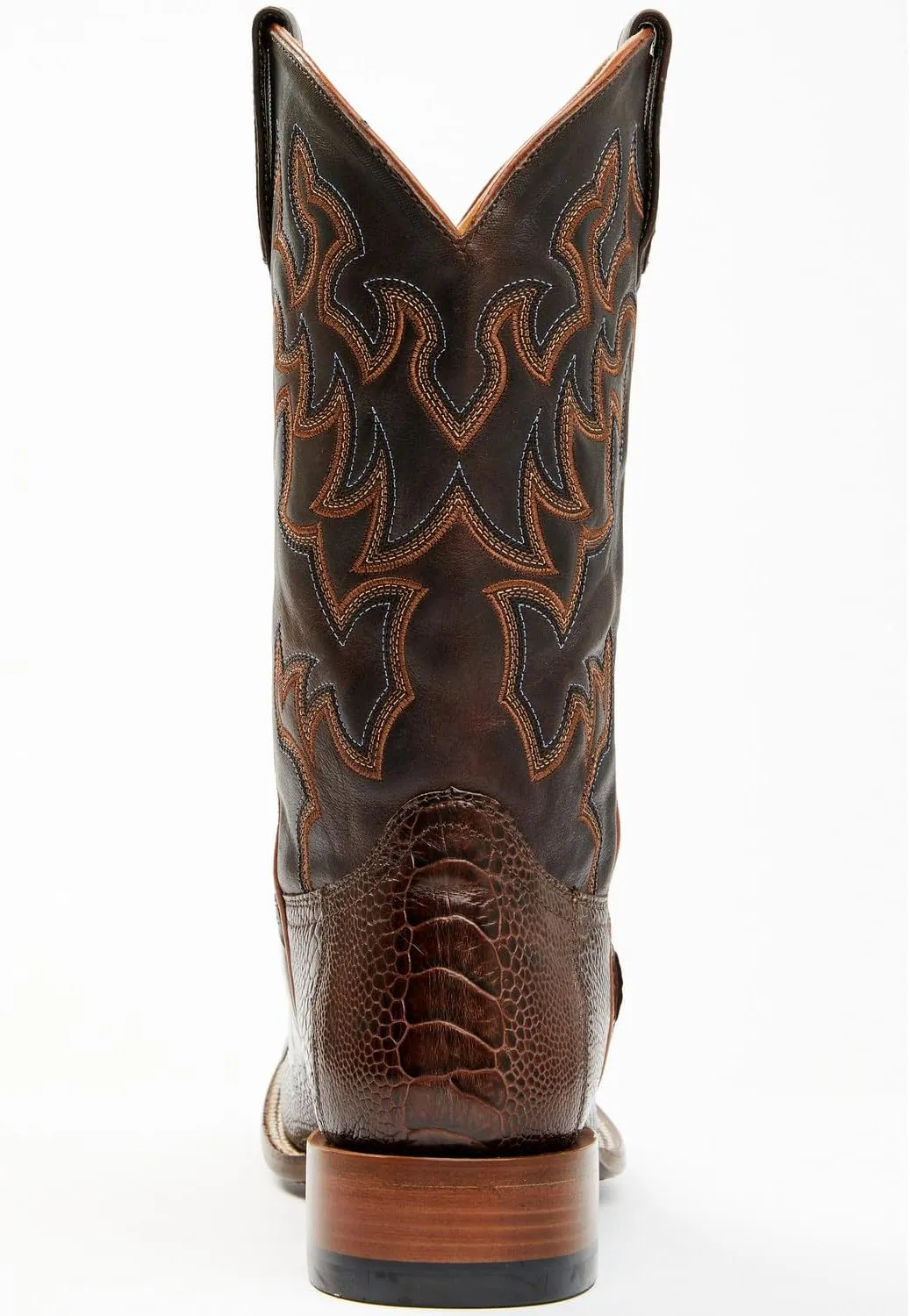 Cody James Men's Antique Cafe Ostrich Leg Exotic Western Boot Broad Square Toe - Bbme-206