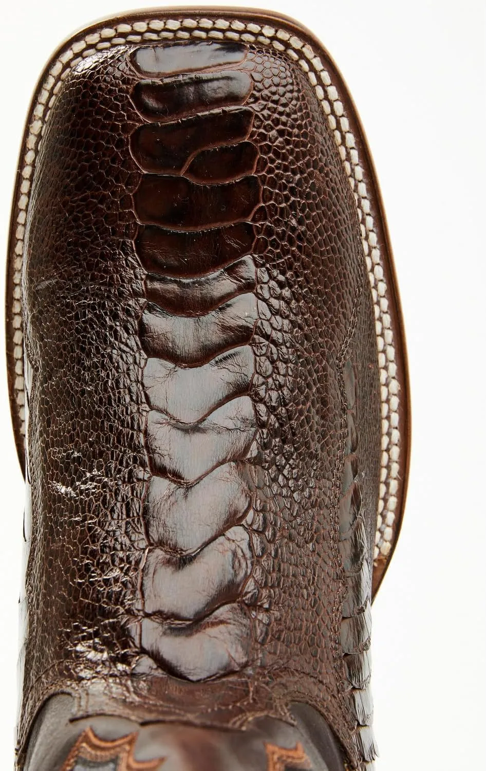 Cody James Men's Antique Cafe Ostrich Leg Exotic Western Boot Broad Square Toe - Bbme-206