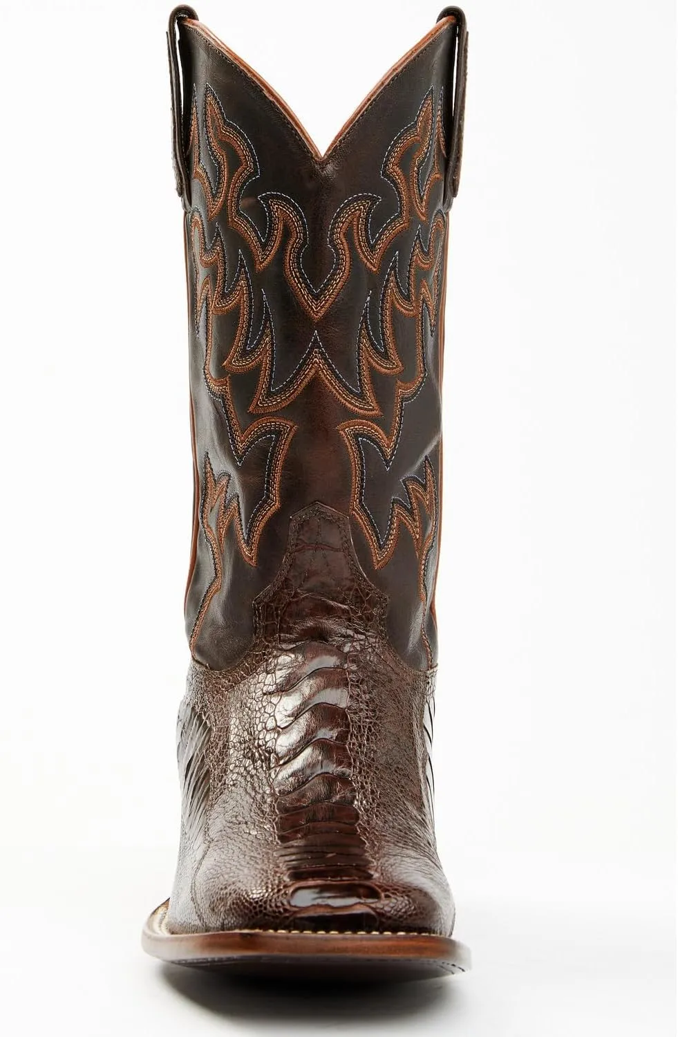 Cody James Men's Antique Cafe Ostrich Leg Exotic Western Boot Broad Square Toe - Bbme-206