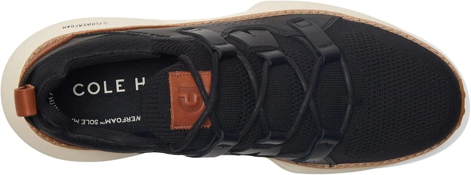 Cole Haan Men's Grand Motion Woven Stitch 2, Black/British Tan/Ivory, 10-M US